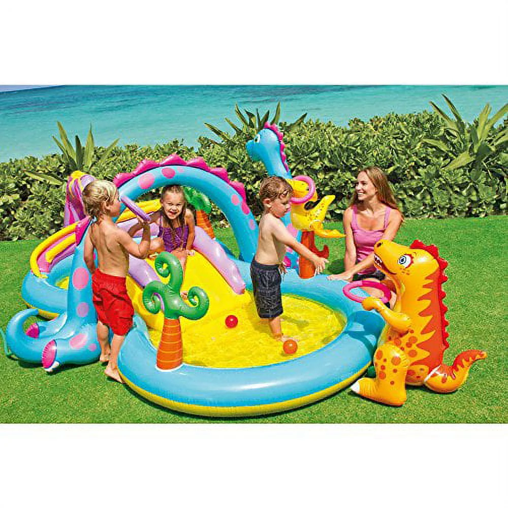 Intex Dinoland Inflatable Play Center, 131 X 90 X 44, Ages 3+ (57135) - Image 2