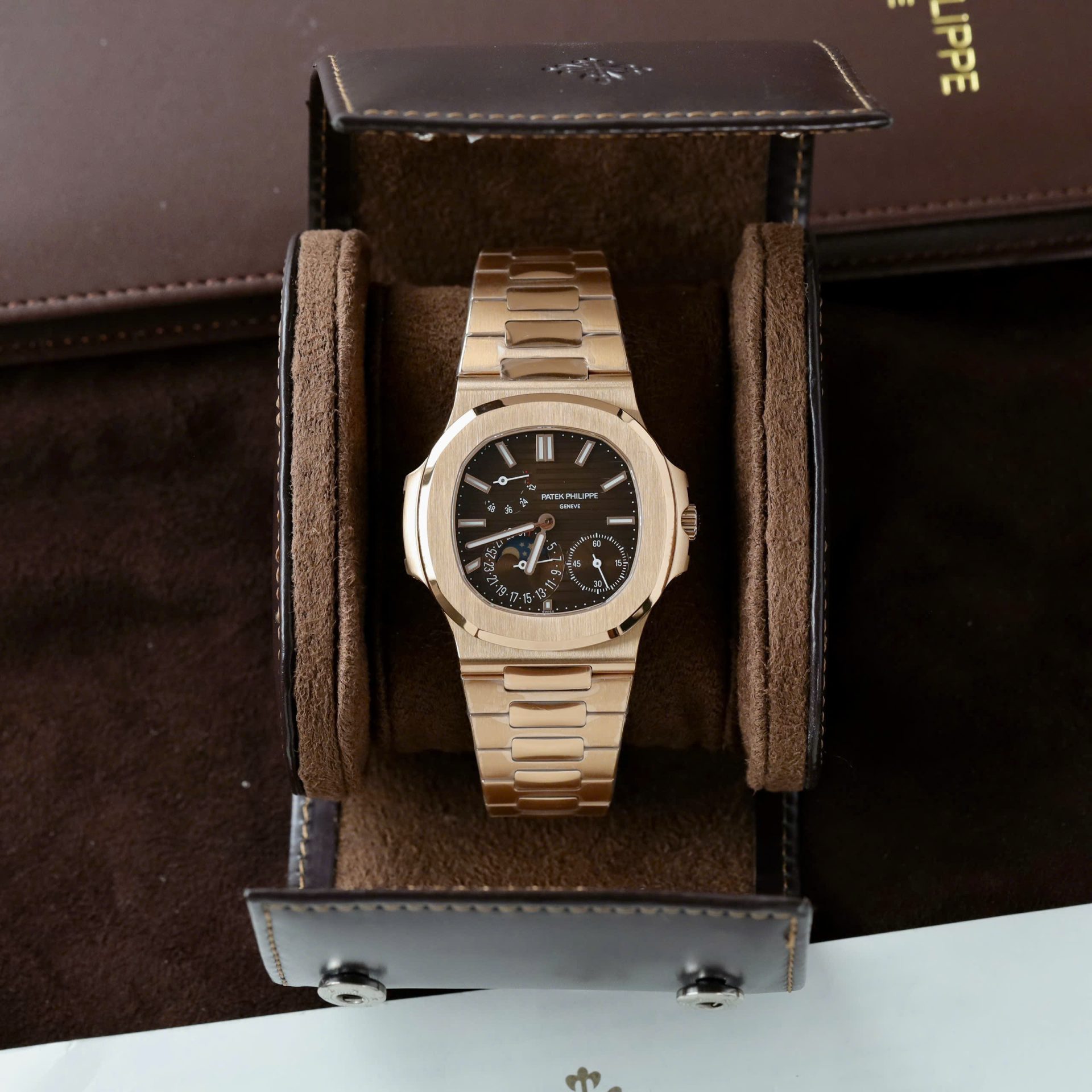 Patek Philippe Nautilus 5712R Replica Watch Dial Brown PPF Factory 40mm - Top club