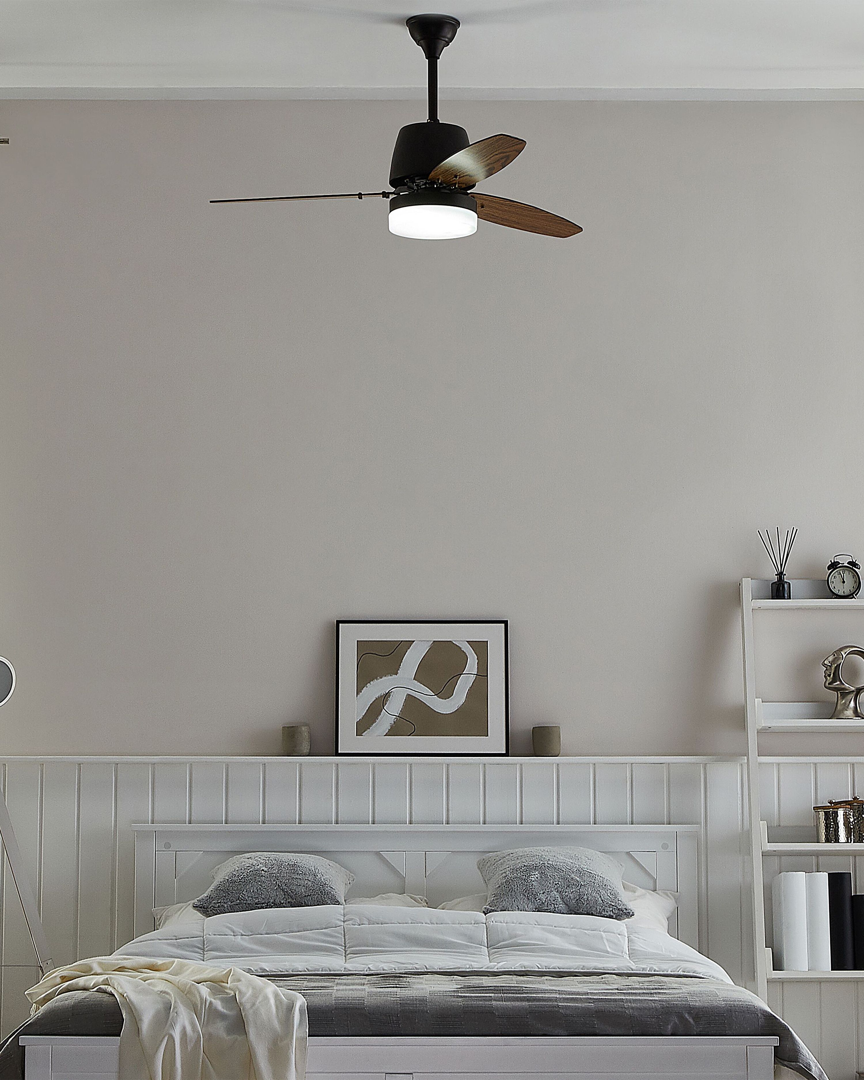 Ceiling Fan with Light MLAVA with Remote LED Brown