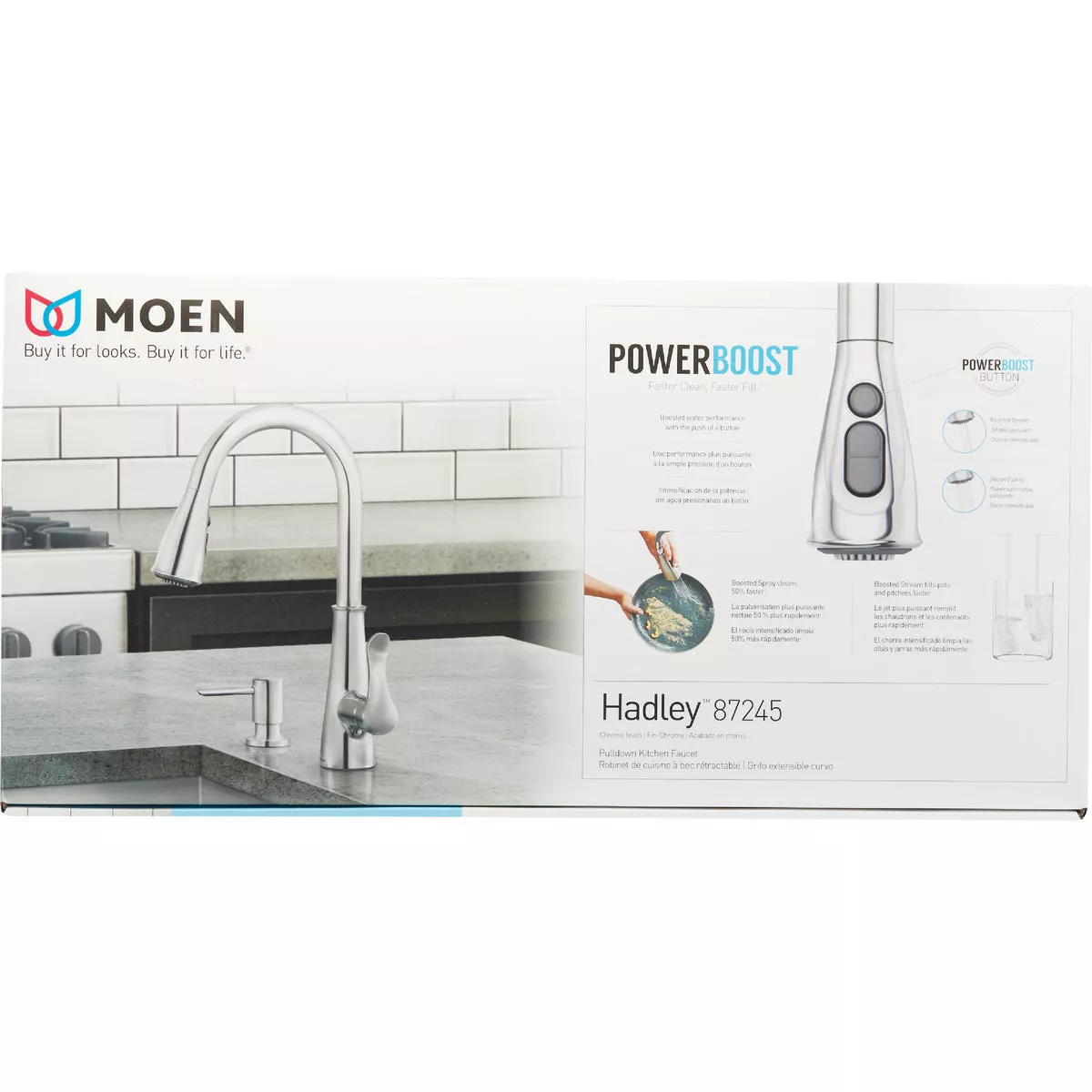 Moen Hadley 1-Handle Pull-Down Kitchen Faucet, Chrome