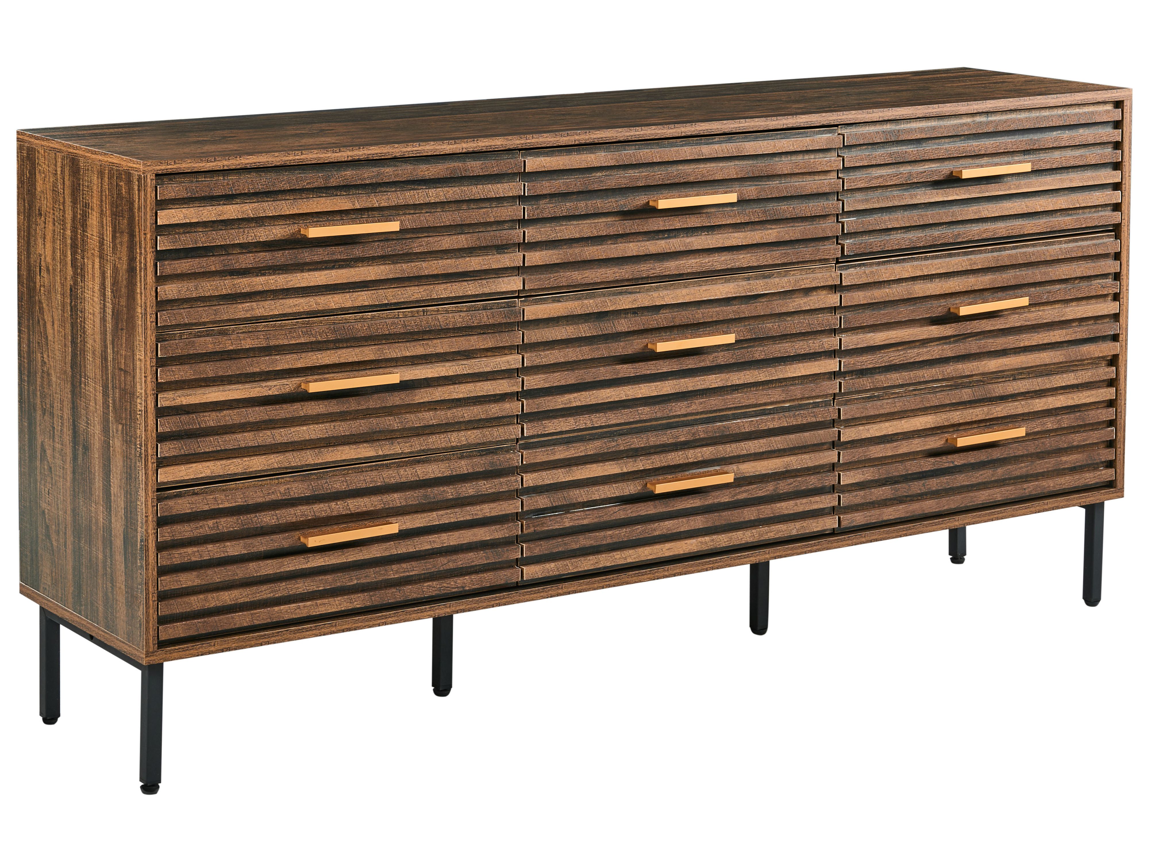 9 Drawer Chest KEITH Dark Brown