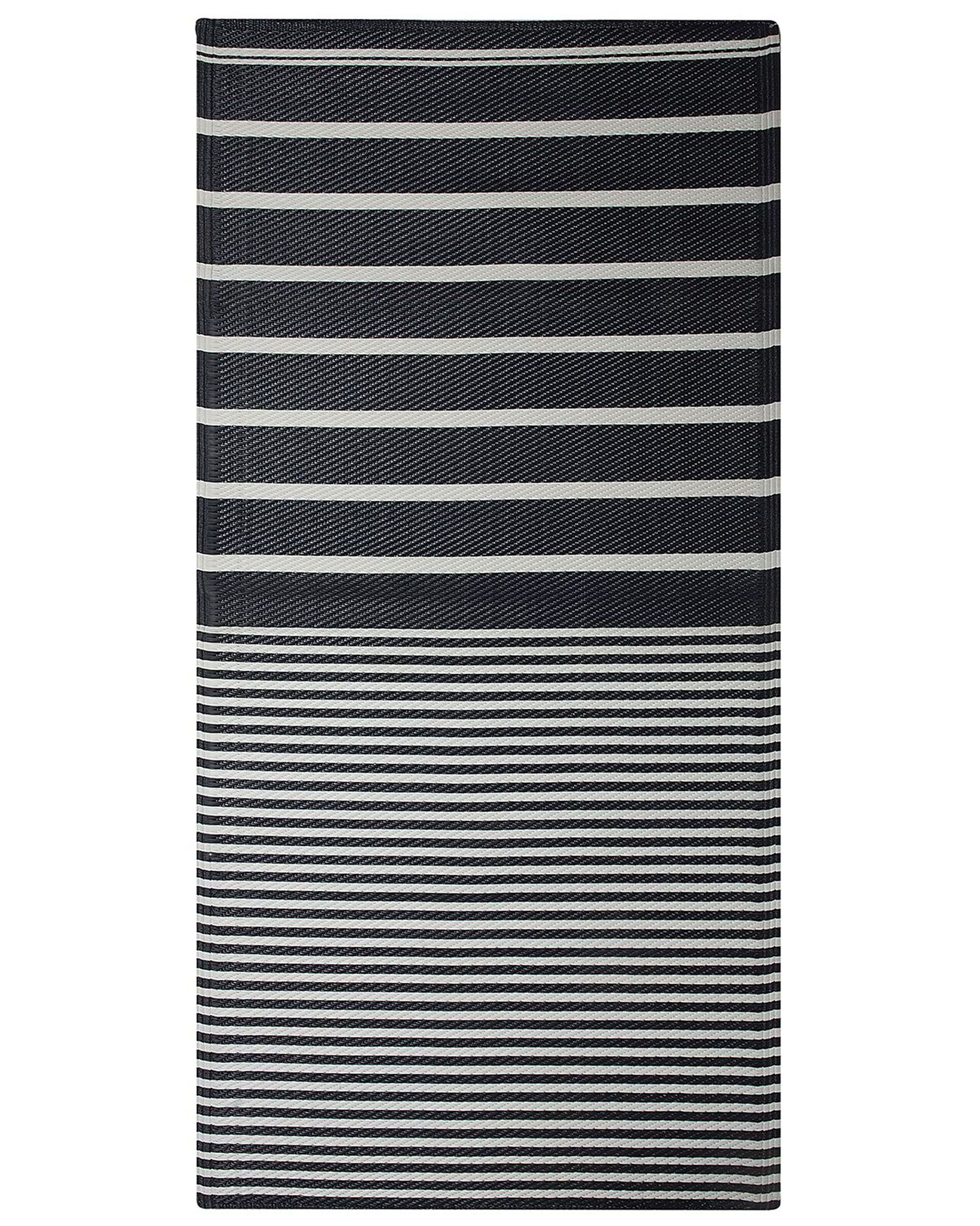 Outdoor Rug HALDIA Black 90 x 180 cm