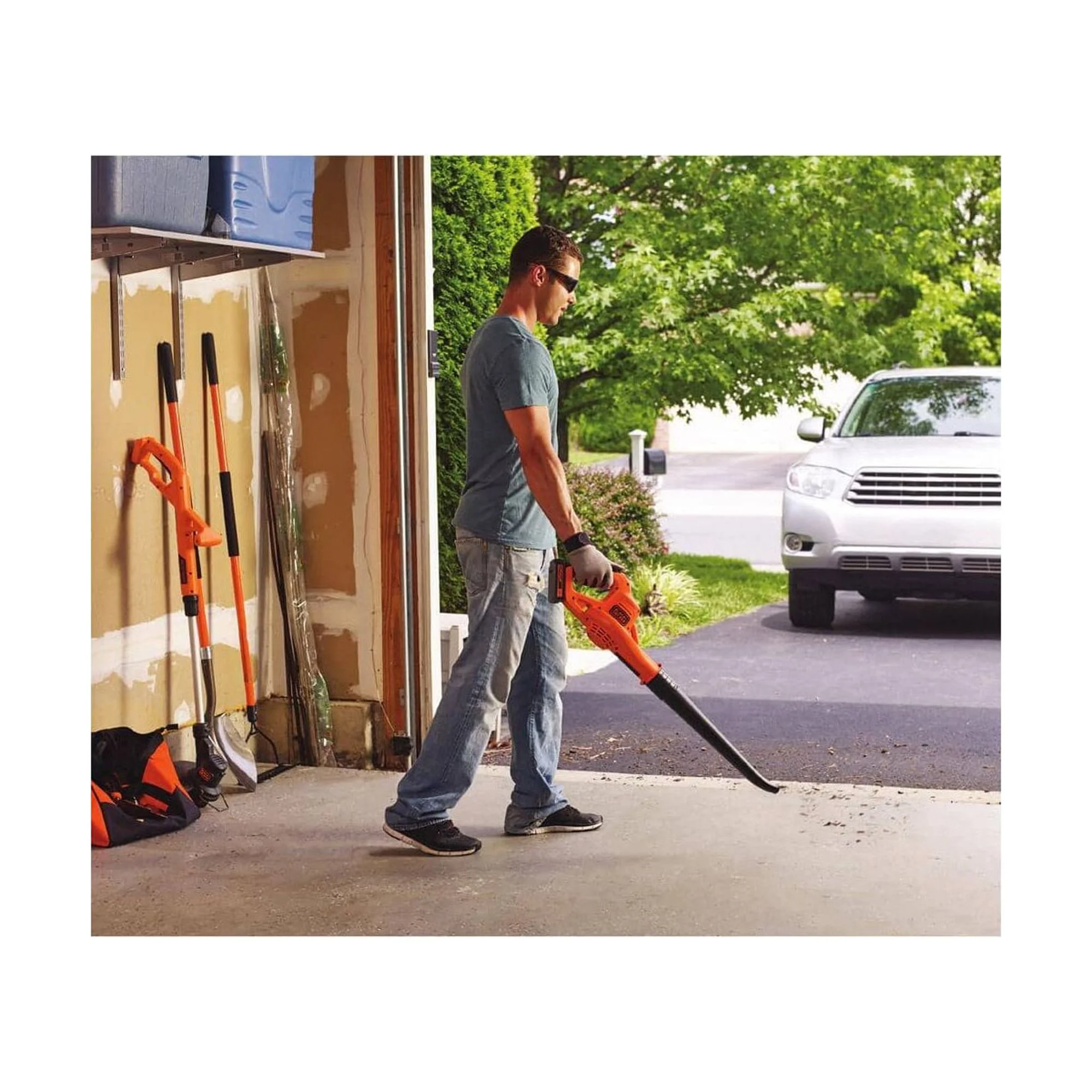 BLACK+DECKER 20V MAX* Lithium 10 In. String Trimmer/Edger + Hard Surface Sweeper Combo Kit, LCC221 - Image 6