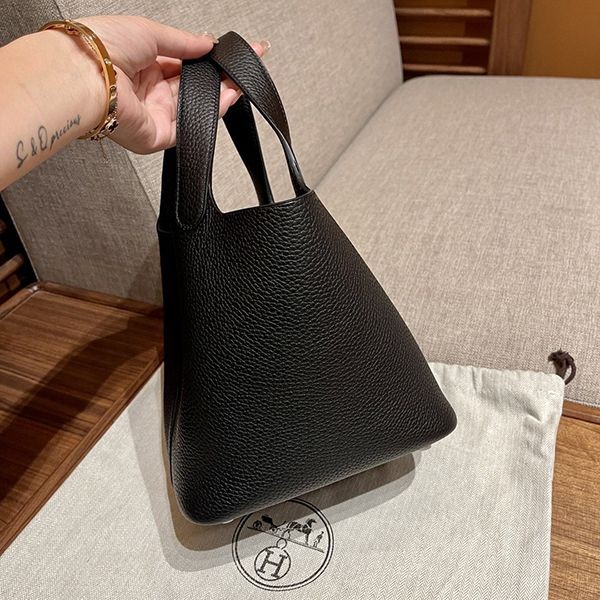 Hermès Picotin Replica Lock MM – Noir1:1High-quality replica