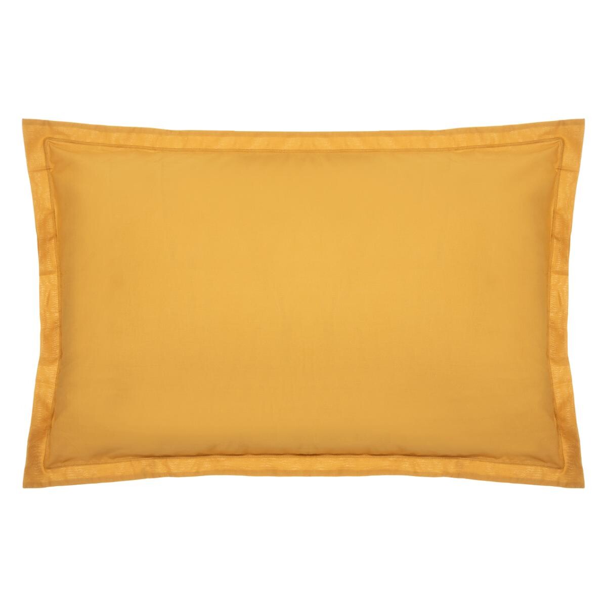 Pillowcase, cotton Mustard yellow, 50x70 cm
