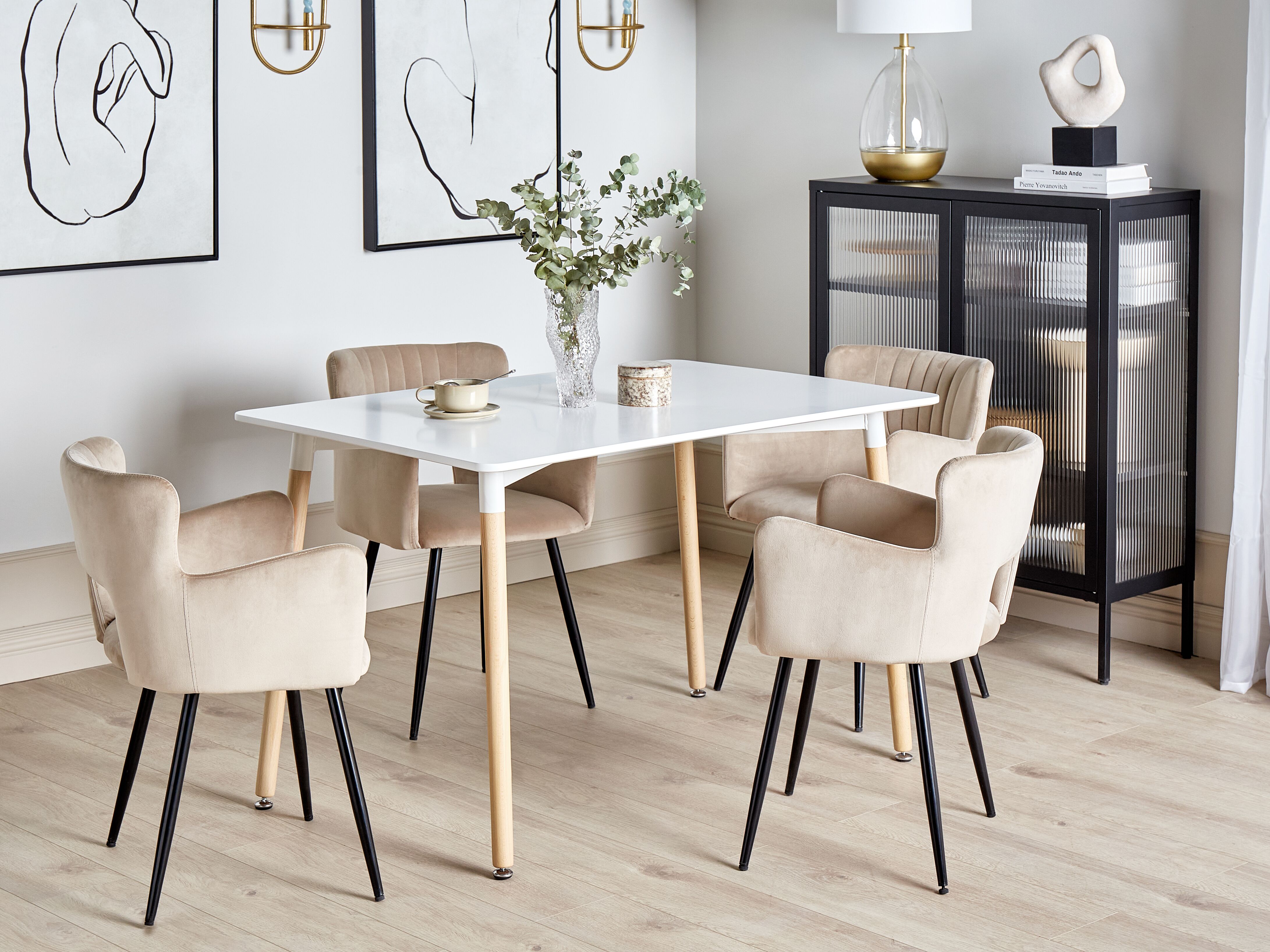 Dining Table NEWBERRY White 120 cm 80 cm