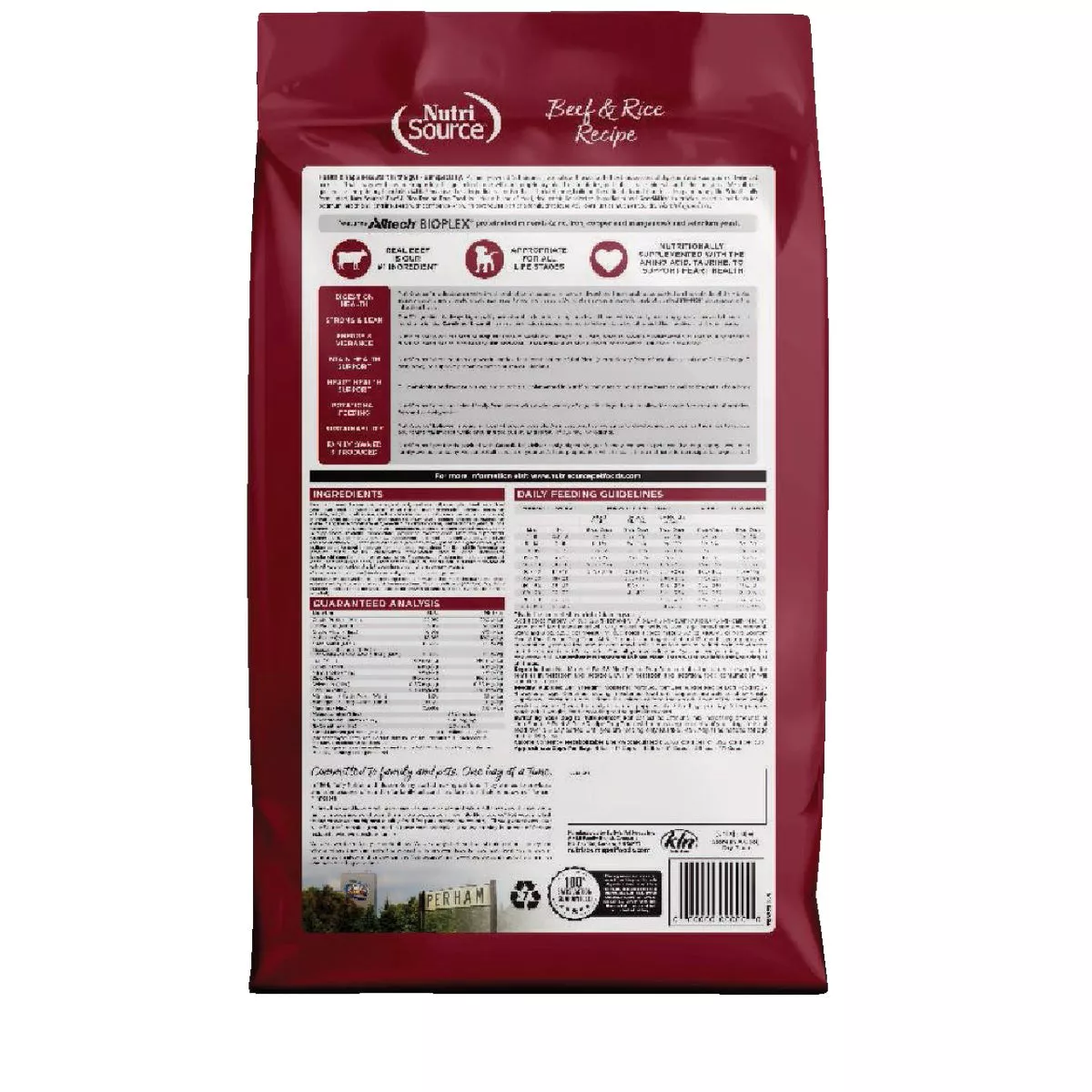 NutriSource 4 Lb. Beef & Rice Recipe Dog Food
