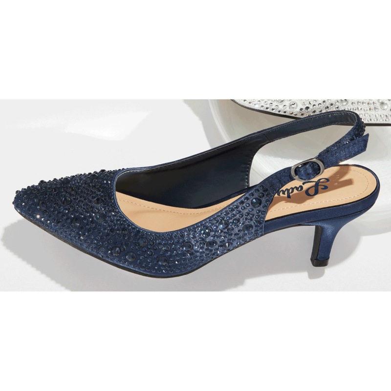 Lady Couture Onyx Slingback - MIDNIGHT VELVET CATALOG