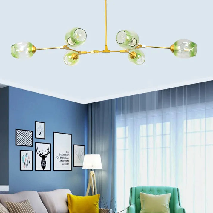 Sputnik Hanglamp met Glazen Bubbels - moderne uitstraling - unieke bubbels - sfeervolle verlichting -