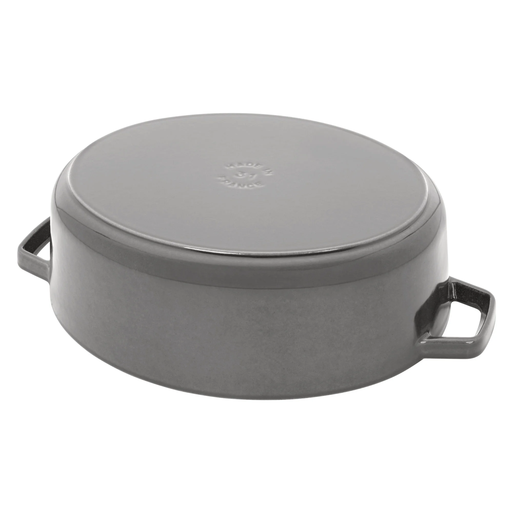 Staub Cast Iron 6.25-qt Shallow Oval Dutch Oven - Citron - Image 25