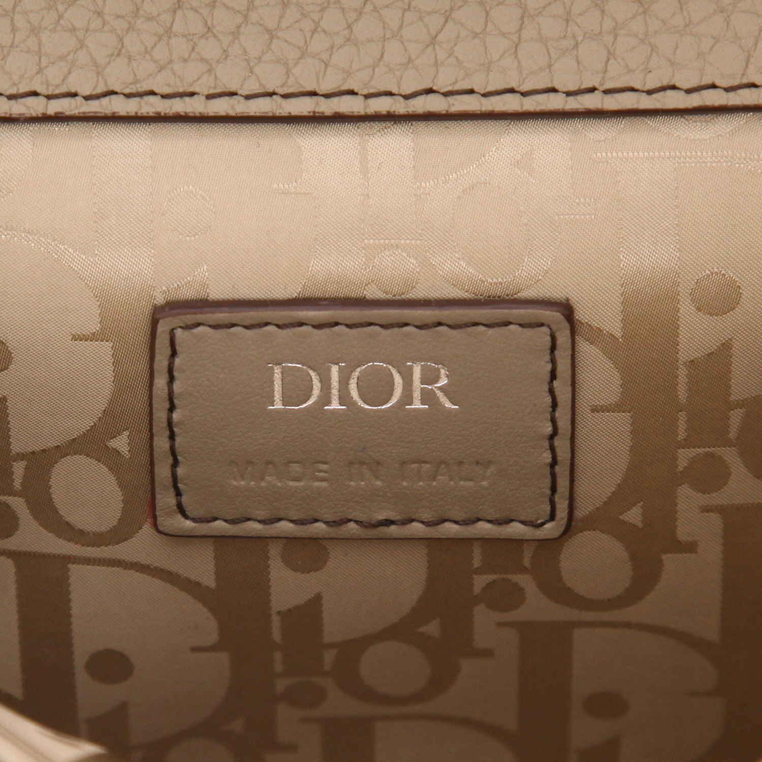 Dior Gallop shoulder bag in taupe grained leather1:1High-quality replica