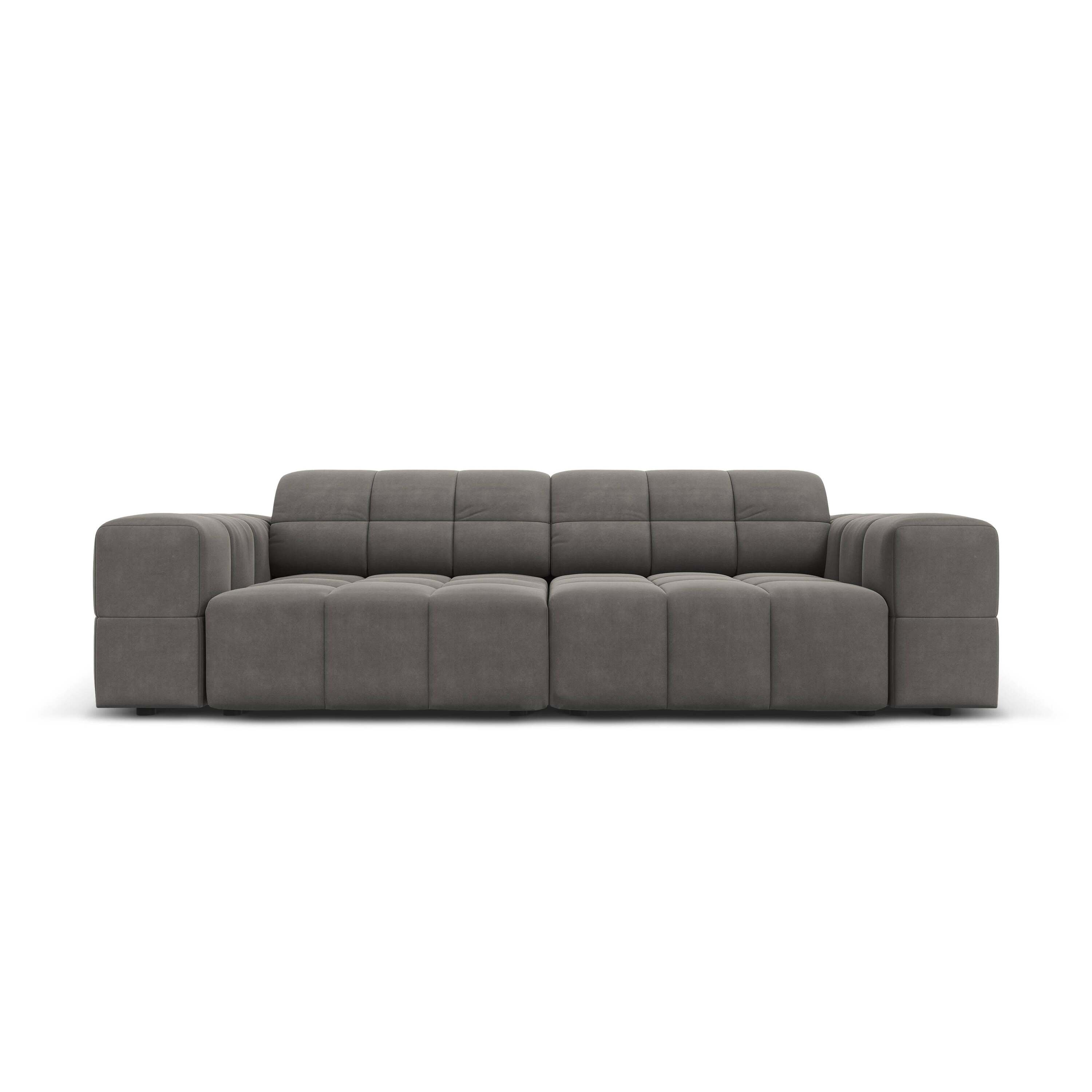Cosmopolitan Design Chicago 3-zitsbank - Velvet - Lichtgrijs