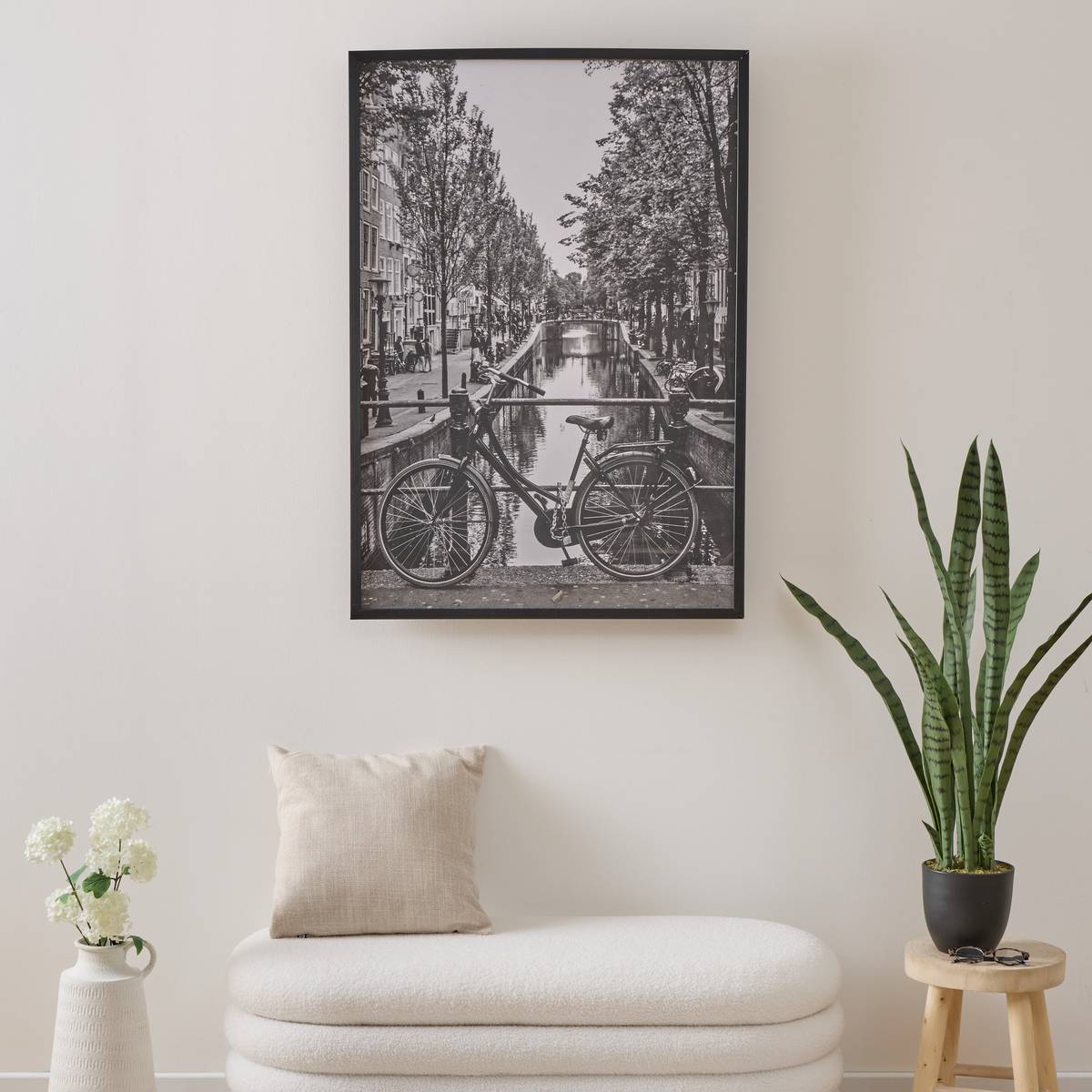 Framed Poster "Ayu" Black & White, 70x100 cm