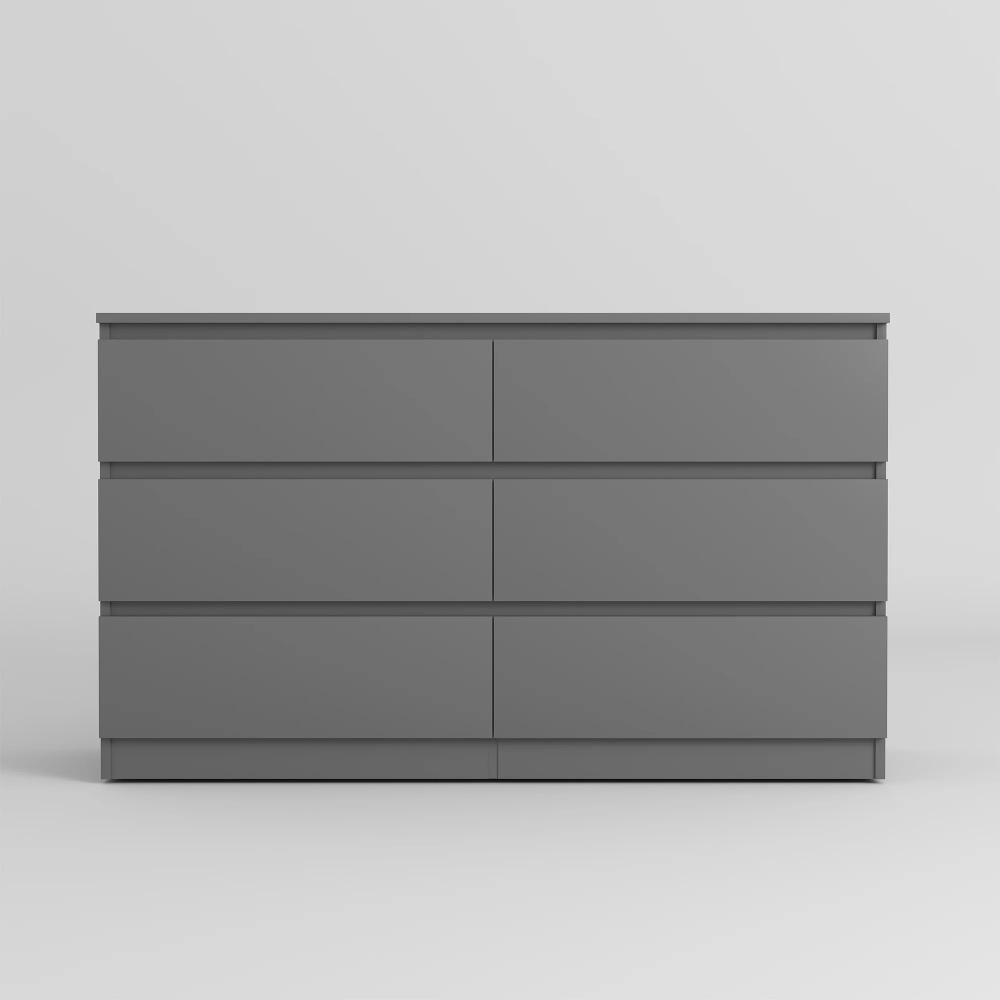 Kadyn White Chest of Drawer, 6 Double Drawer Dresser for Bedroom, Modern Storage Cabinet for Living Room, Dresser - Image 122