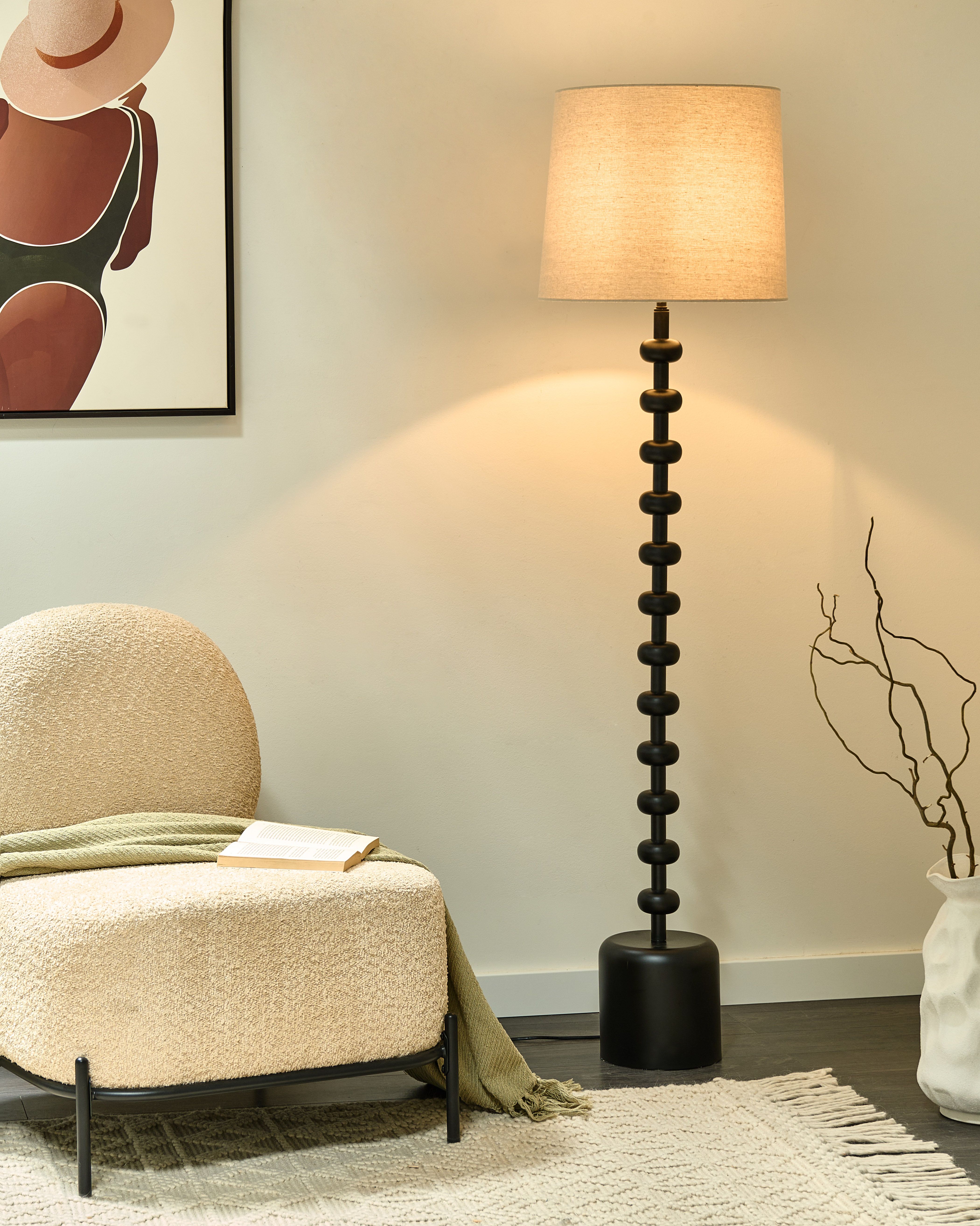 Floor Lamp KRIOS Metal Black