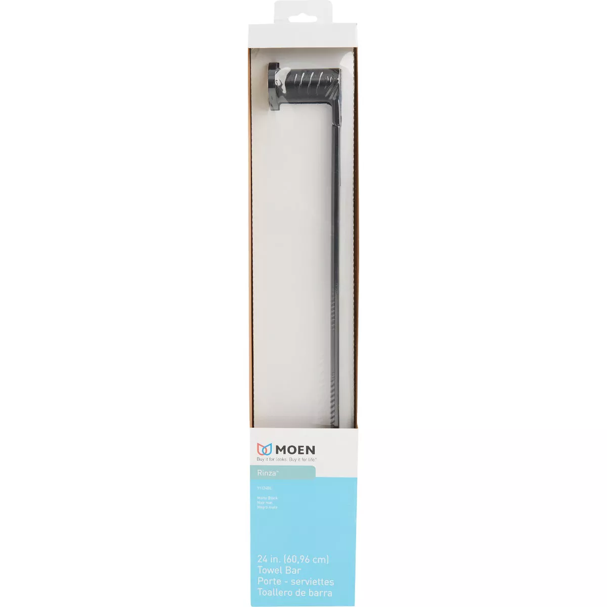 Moen Rinza 24 In. Towel Bar, Matte Black