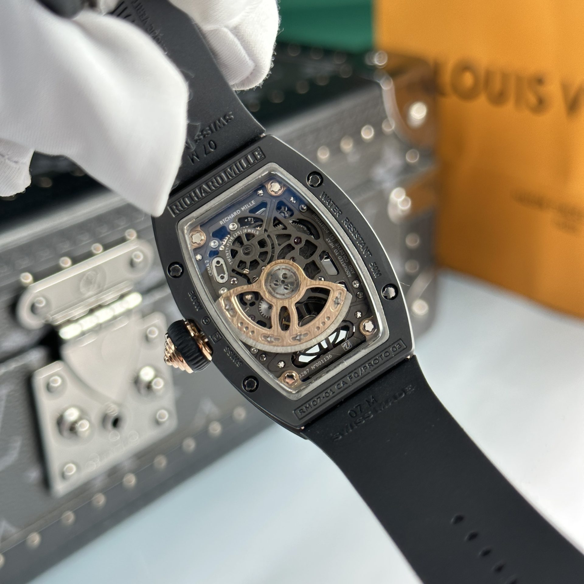 Richard Mille Best Replica Watch RM07 Black Ceramic 36mm - Top club
