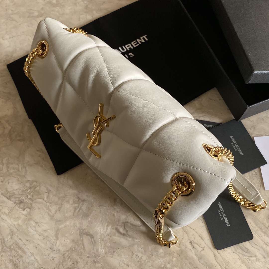 PUFFER MEDIUM BAG IN QUILTED LAMBSKIN1:1High-quality replica