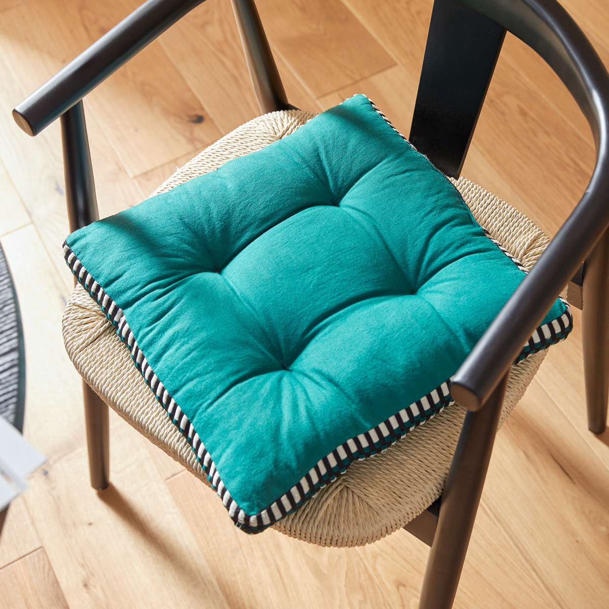 Chair pad "Malakite" Cedar Green, 38x38 cm