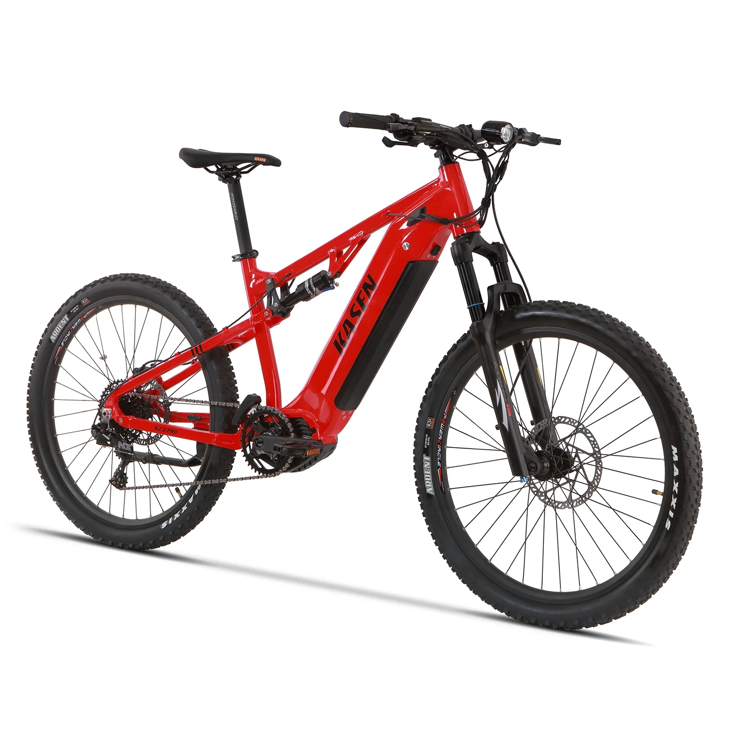 Kasen Electric Mountain Bike Mid-driven 500w 48v 15ah Full Suspension Throttle and Pedal Assist - Image 10