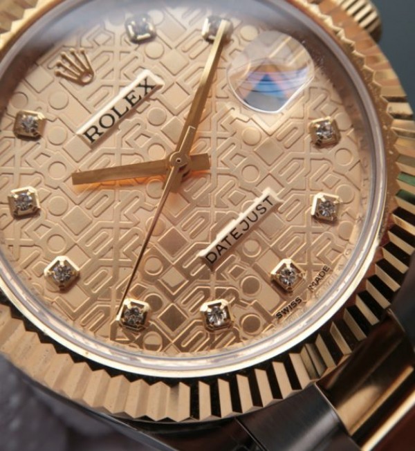 Replica Rolex DateJust II 41mm SS/YG YG Textured Dial Lumed Marker SS/YG Bracelet A3136 - Elite Watch Atelier