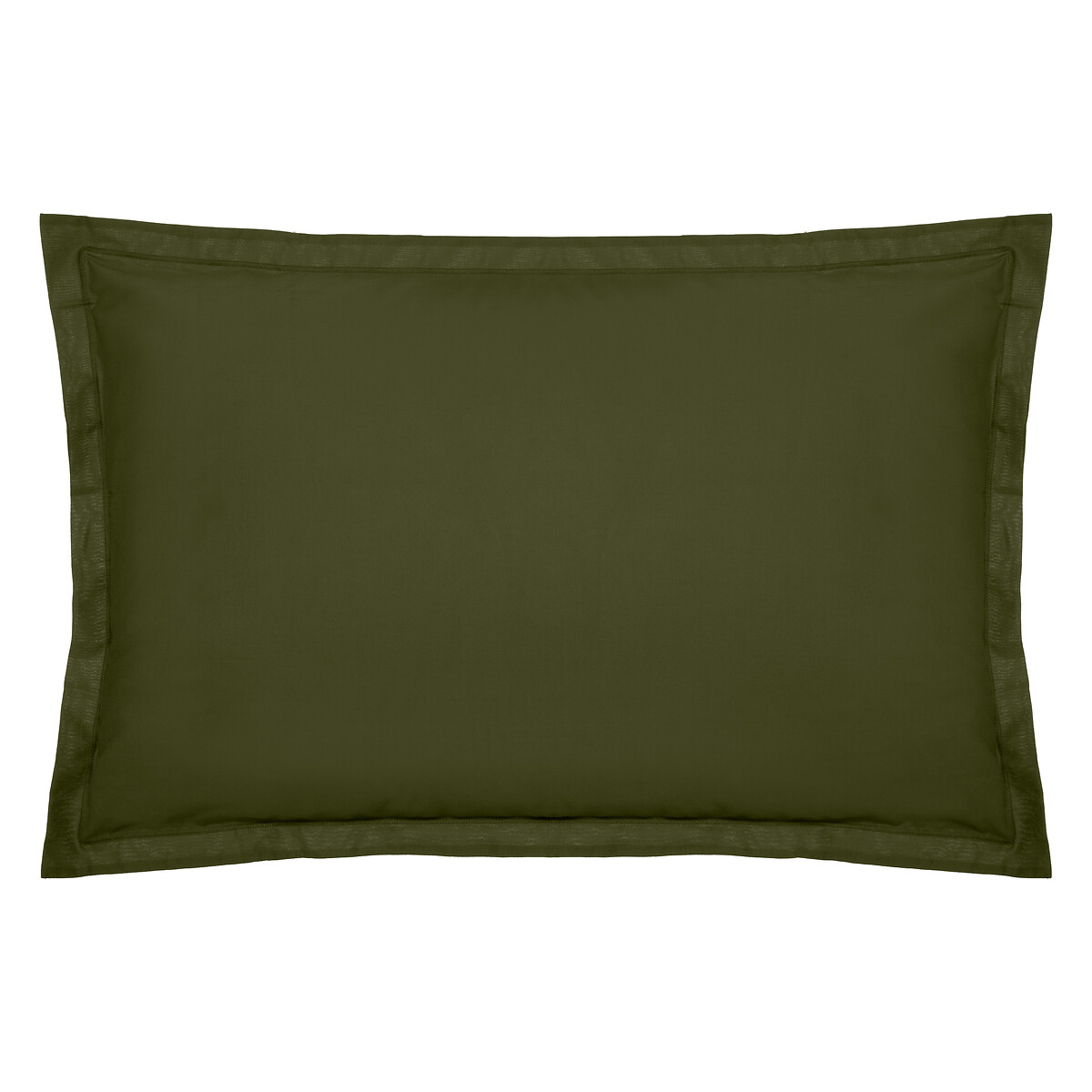 Pillowcase, cotton Khaki green, 50x70 cm