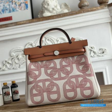 Hermès Herbag Zip 31 Bag | 31x25x10 cm | Luxury Canvas & Leather Shoulder Bag for Women | Spacious Everyday Hermès Tote1:1High-quality replica