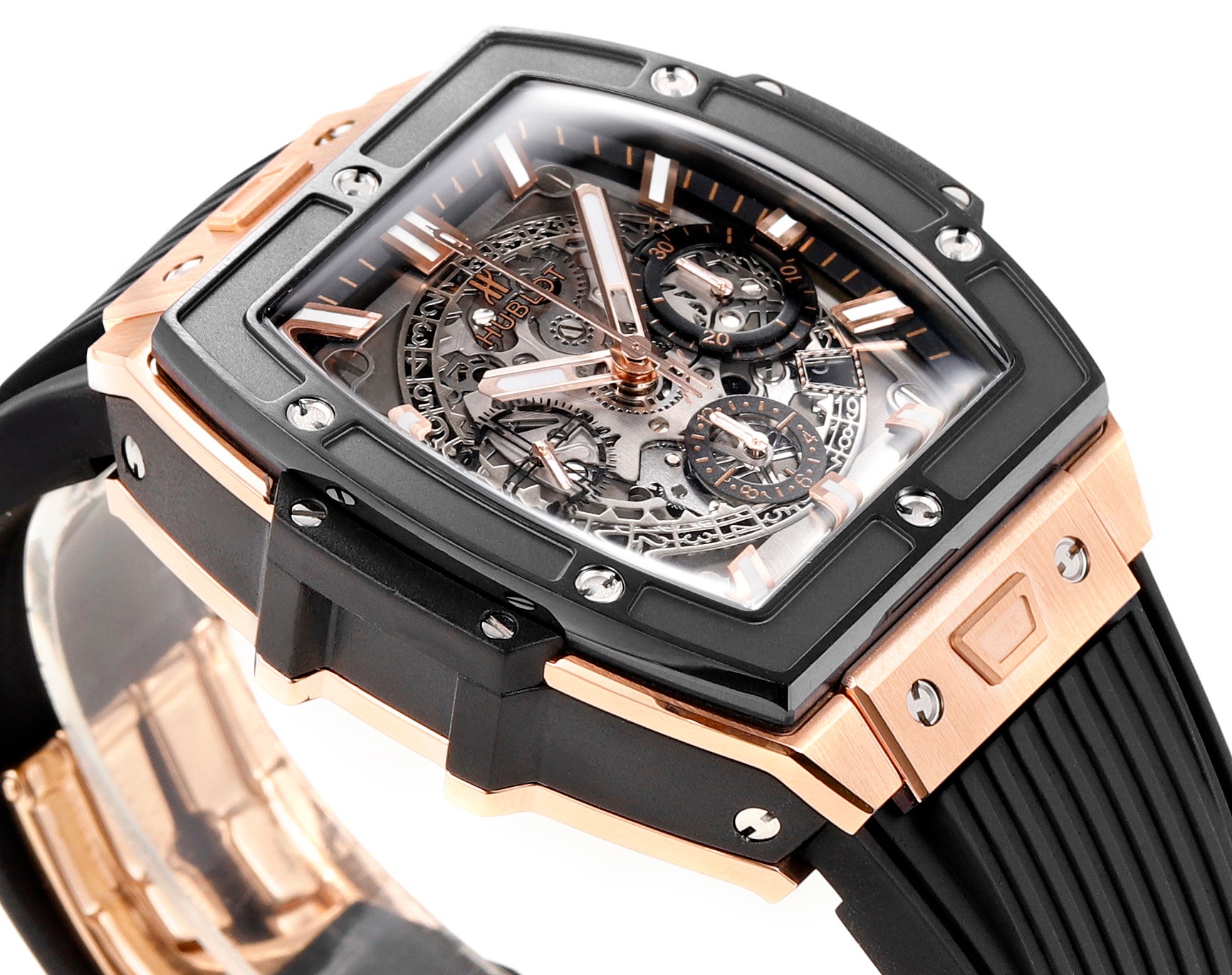Hublot Spirit of Big Bang Textured Rubber Strap(1:1 replica) - Top club
