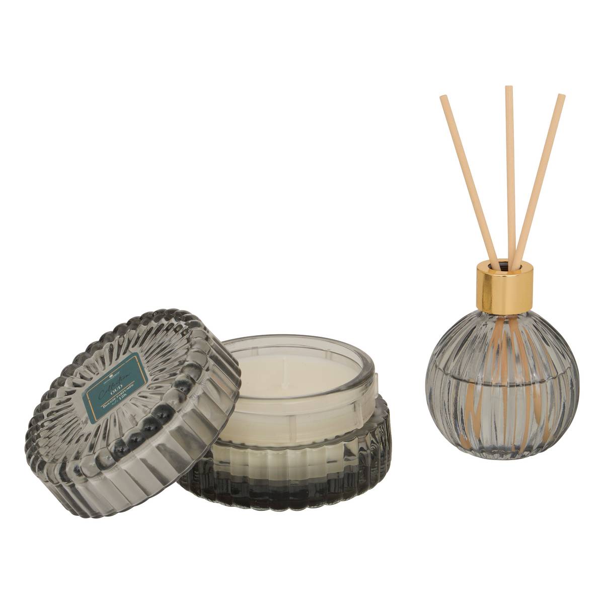 Scent Box "Albie" Oud Wood, Gray