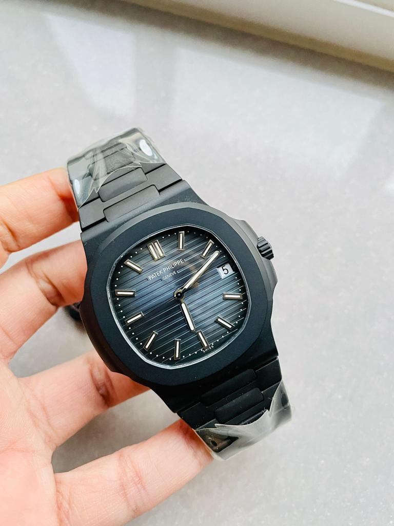 Replica PATEK PHILIPPE Nautilus 5711 ppf 1:1 Best Edition Black Dial on Black Bracelet A324 V2 - Top club