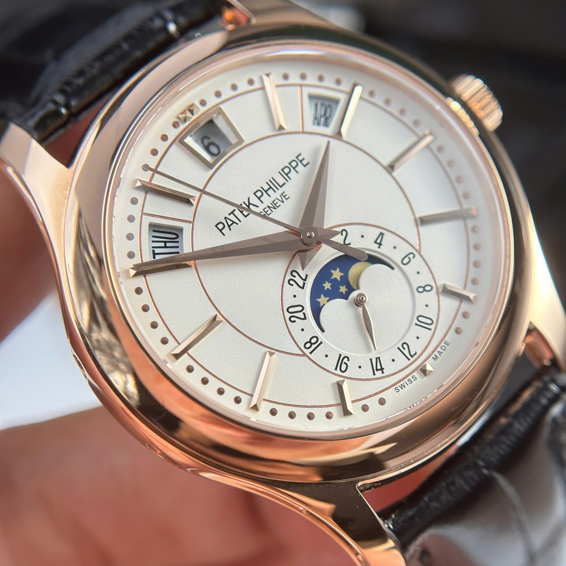 Patek Philippe Complications 5205R Replica 1:1 Watch Leather Strap 40mm - Top club