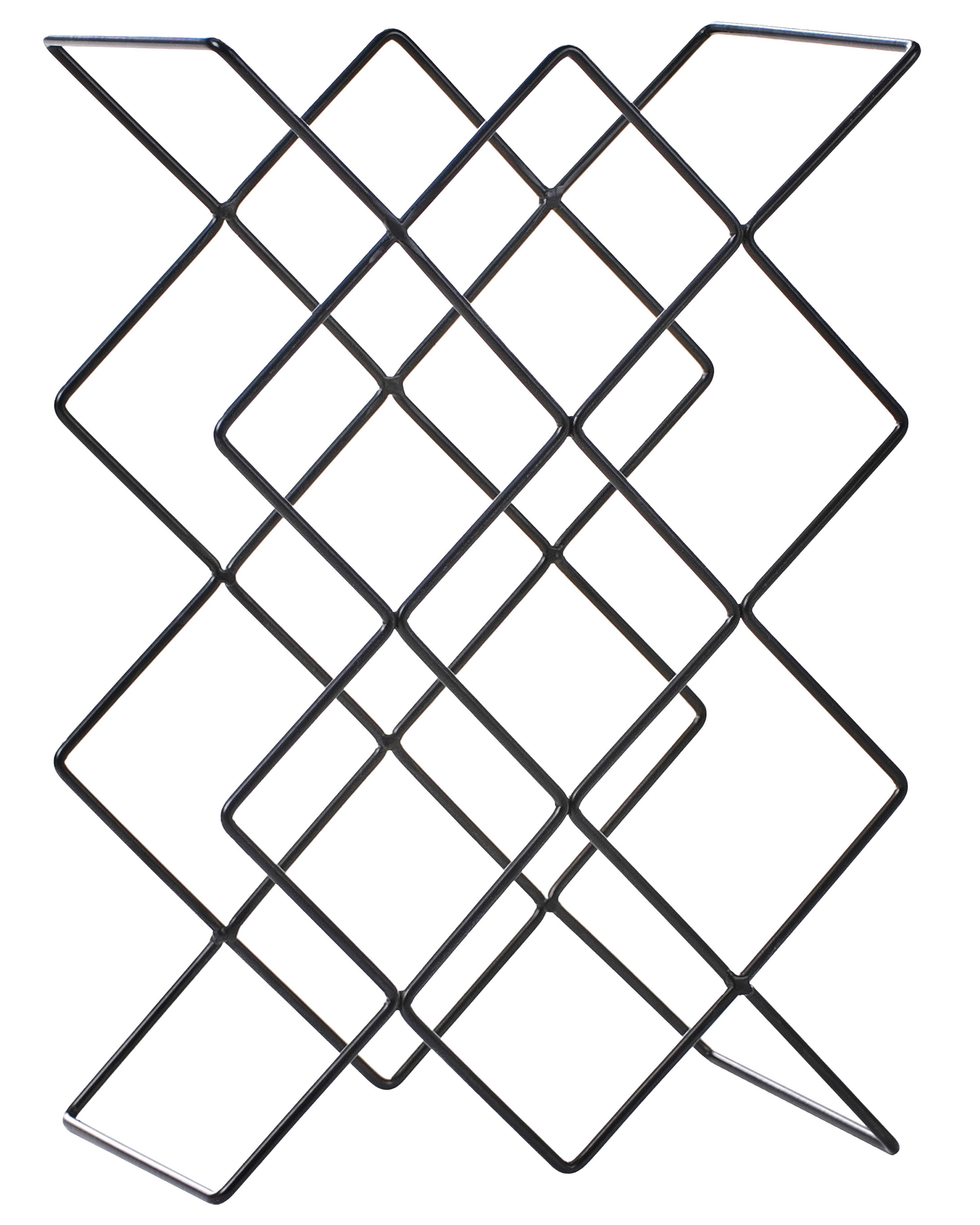 Wine Rack RATHKEALE Metal Black