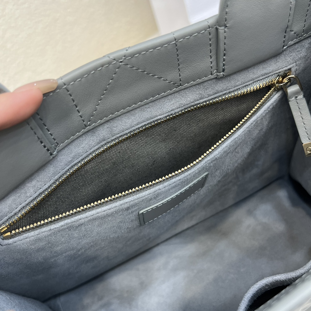 Dior Small Book Tote Bag Grey For Women 10,4in/26,5cm1:1High-quality replica