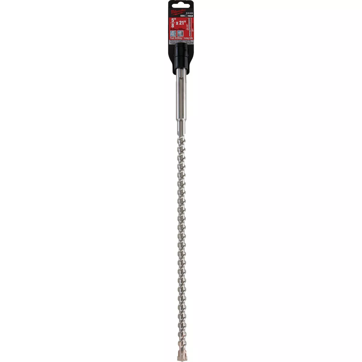 Milwaukee SDS-Max 5/8 In. x 21 In. 4-Cutter Rotary Hammer Drill Bit