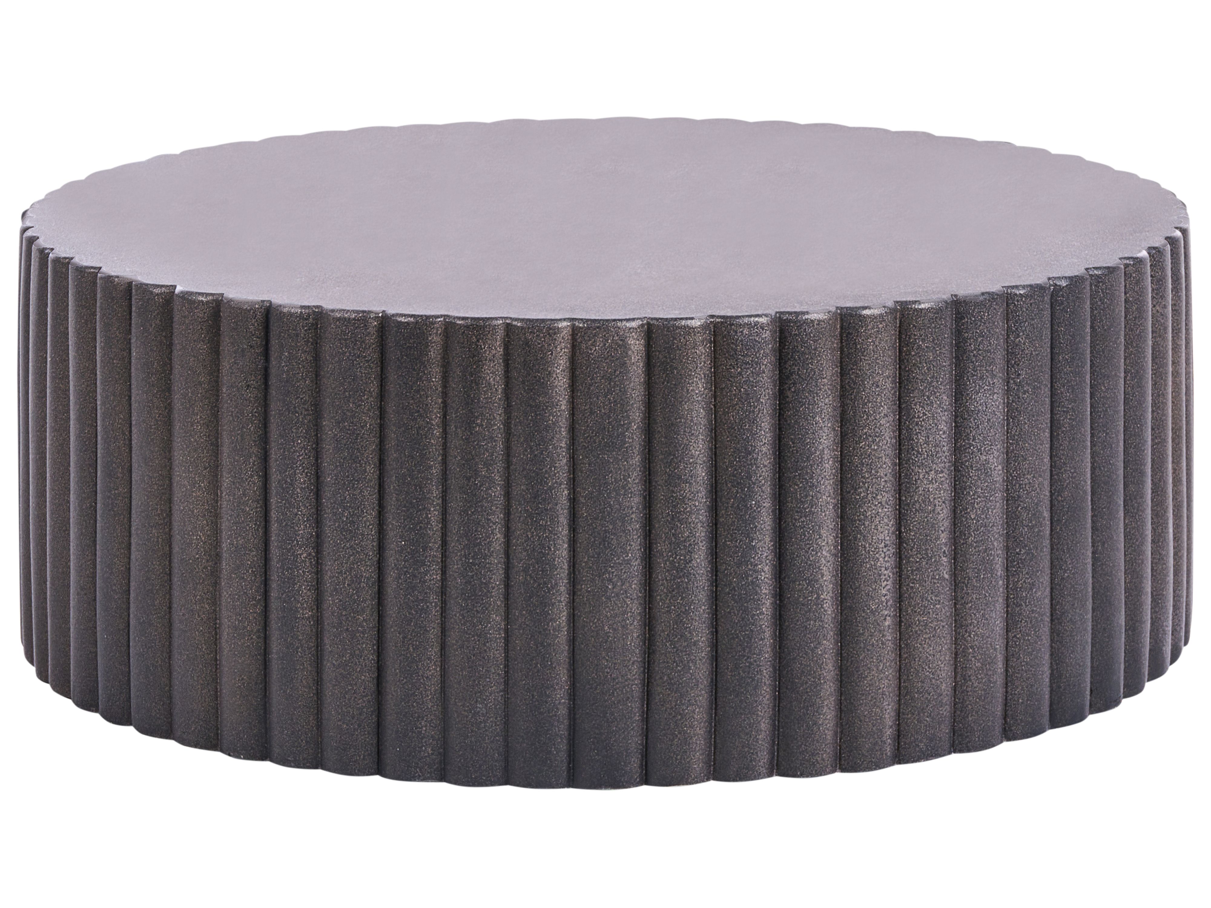 Coffee Table POZZA 117 cm 117 cm Black