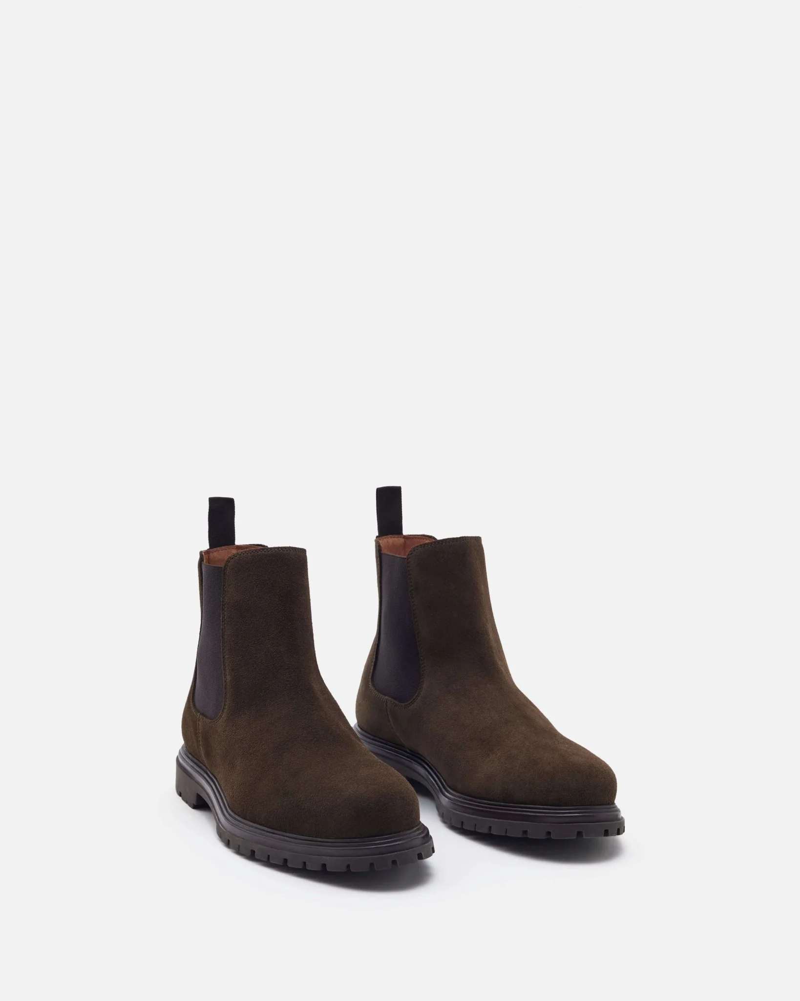 BOOTS JULIUS/VEL - En cuir velours humus