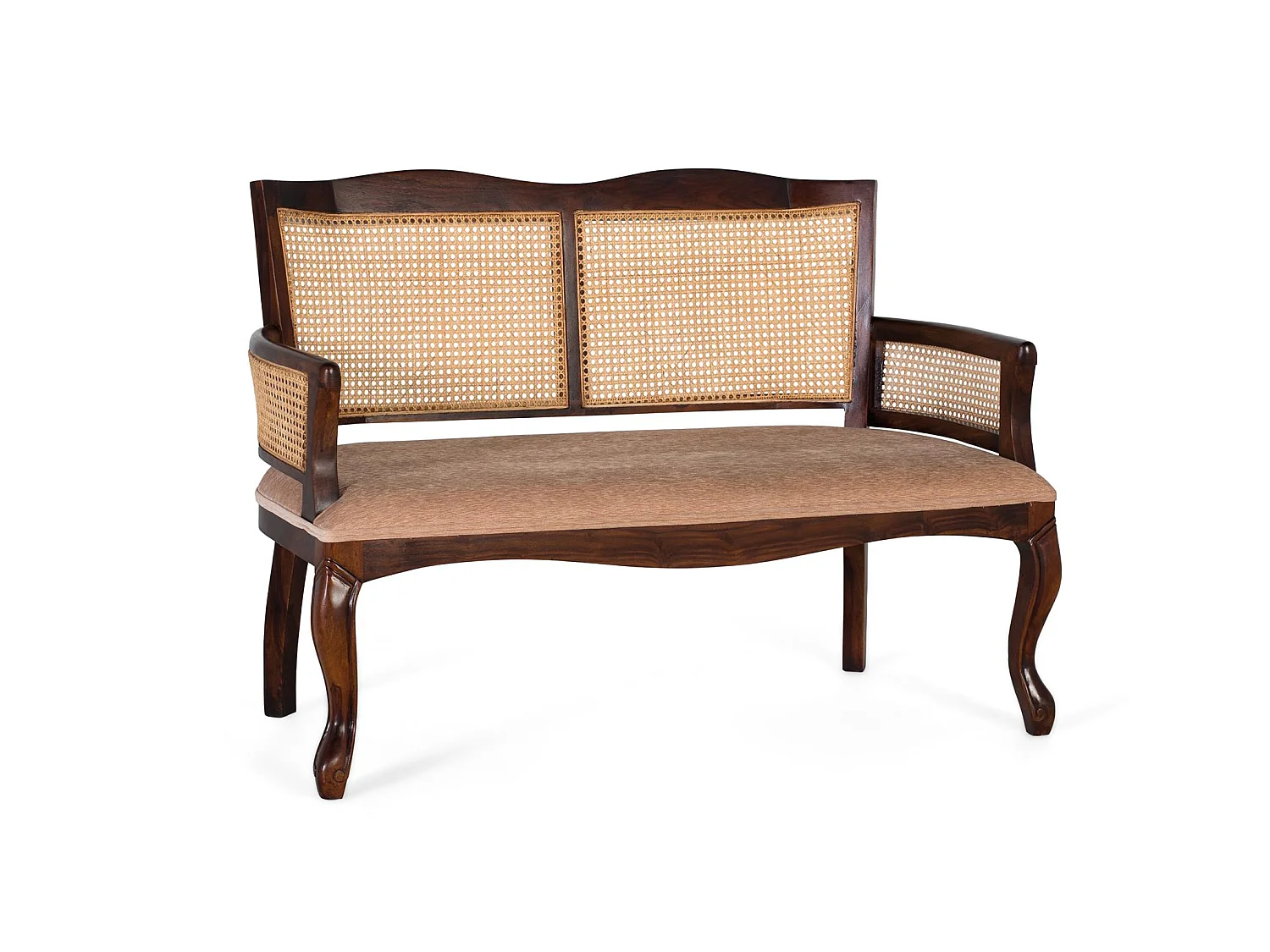 Canapé banquette 2 places en bois d’acacia