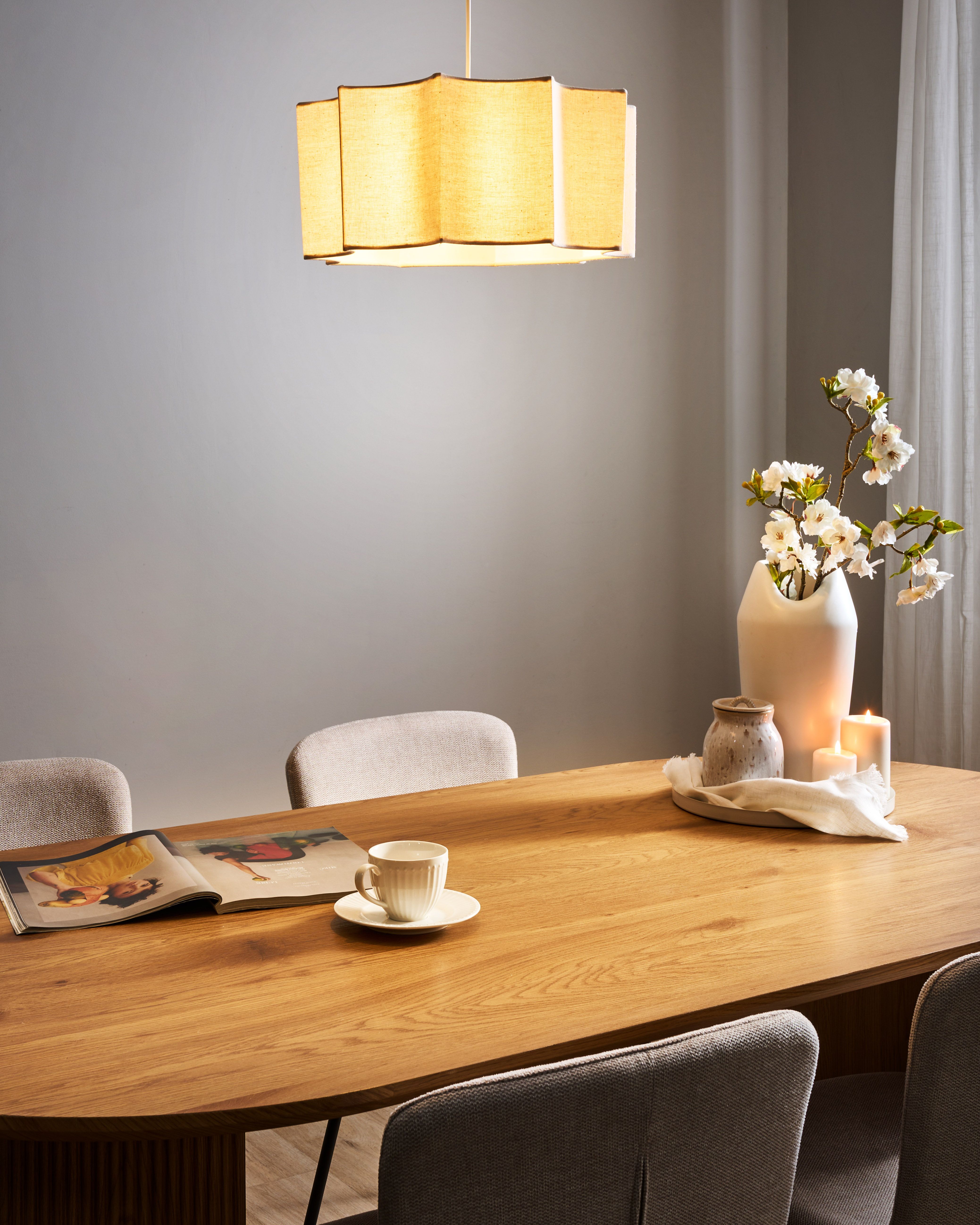 Pendant Lamp LUENHA Metal Beige