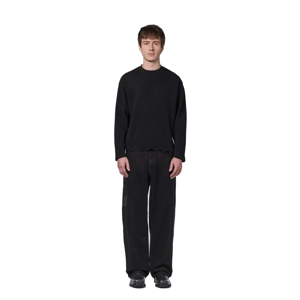 "hellboy" waffle Longsleeve black