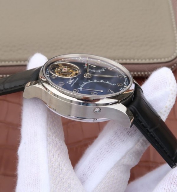 Replica IWC AZ Portuguese Tourbillon IW5046 Blue Dial - Top club