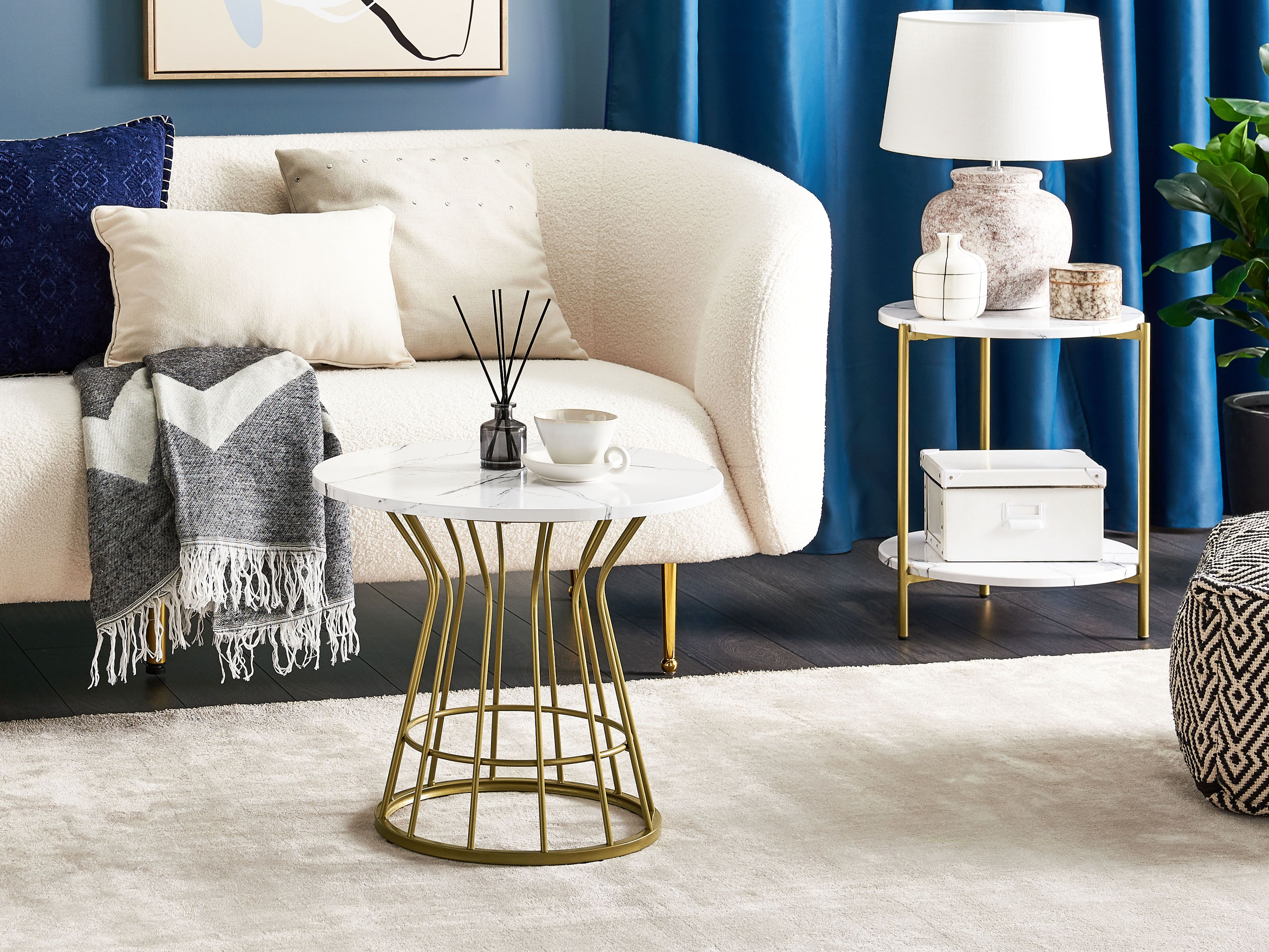 Coffee Table CONCAN White Marble
