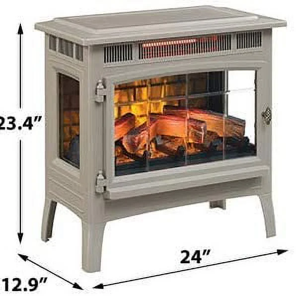 Duraflame 3D Black Infrared Electric Fireplace Stove with Remote Control - DFI-5010-01 - Image 20