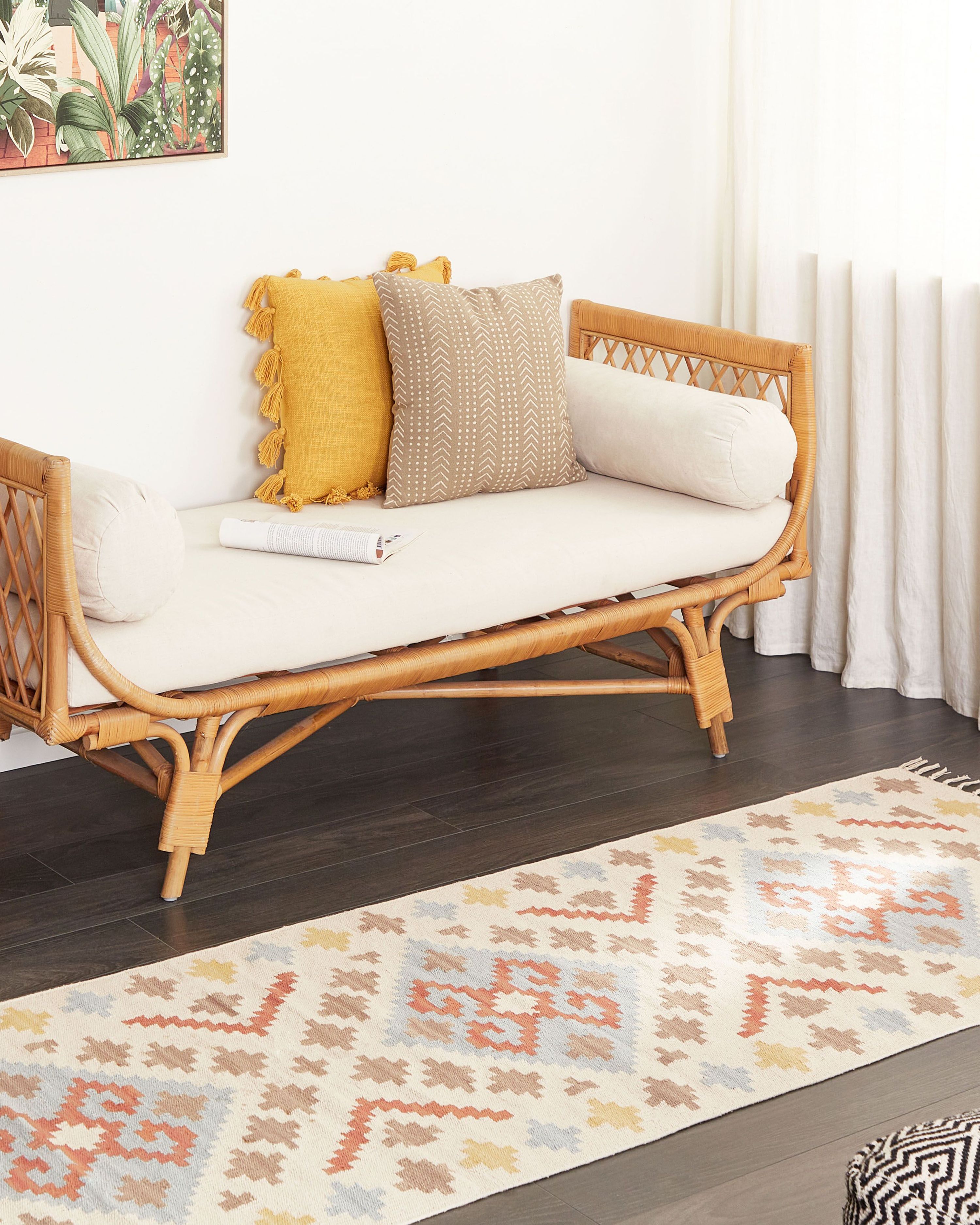 Rug ATAN Multicolour 80 x 300 cm Cotton Kilim