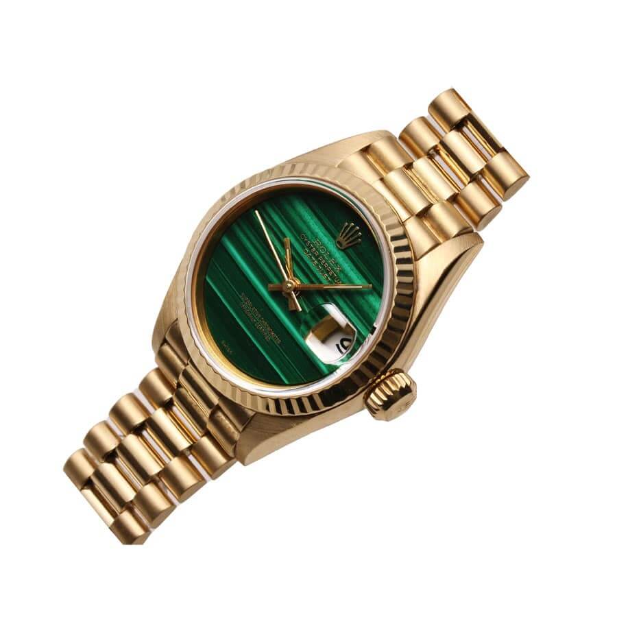 Rolex Datejust 69178 Yellow Gold Malachite Dial Replica - Elite Watch Atelier