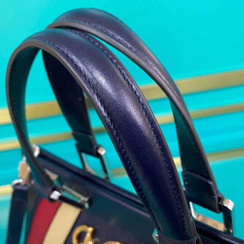 Replica Gucci Zumi Smooth Leather With Stripes Small Top Handle Bag 5697121:1High-quality replica