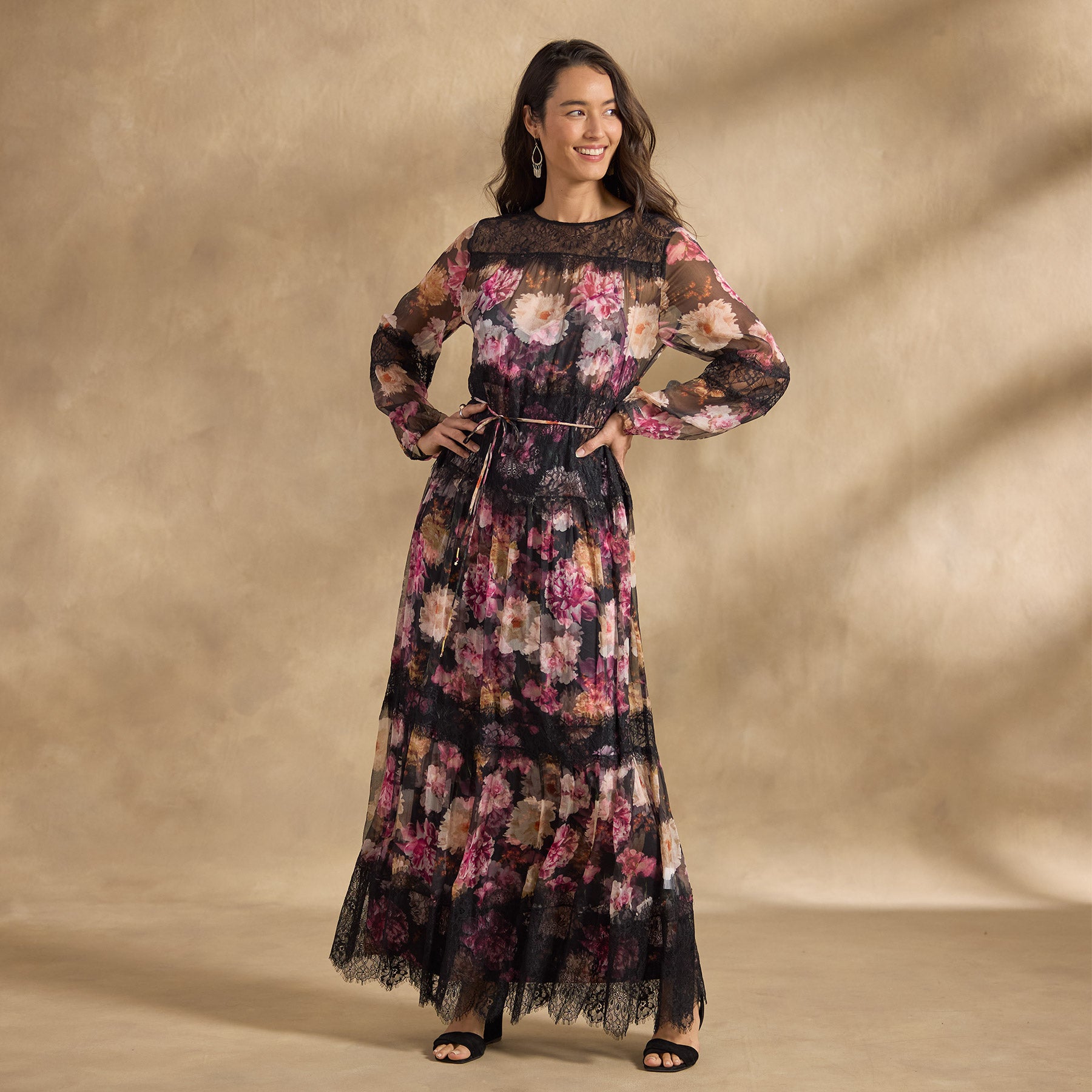 Flora Lace Maxi Dress - Sundance Clothing