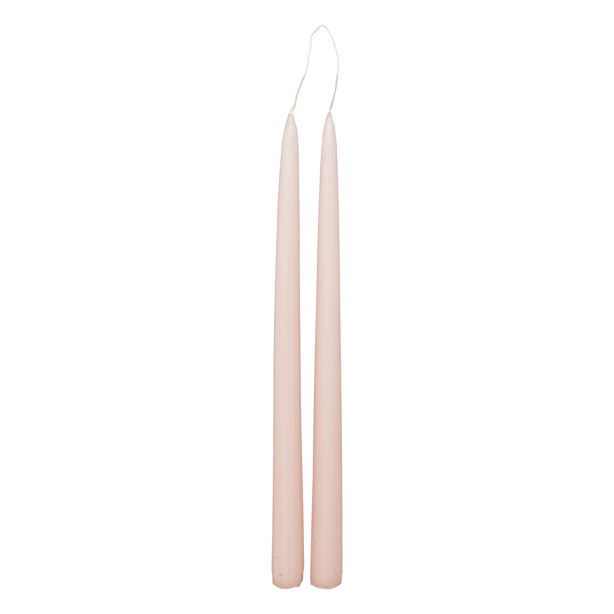 Set of 2 stick candles "Hugo" Pink, 70g