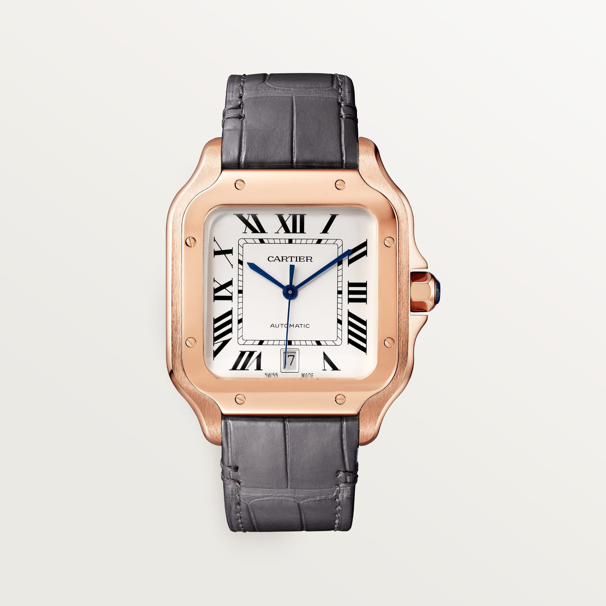 fake cartier watch Santos large model mechanical movement with automatic winding caliber 1847 MC(1:1 replica) - Top club