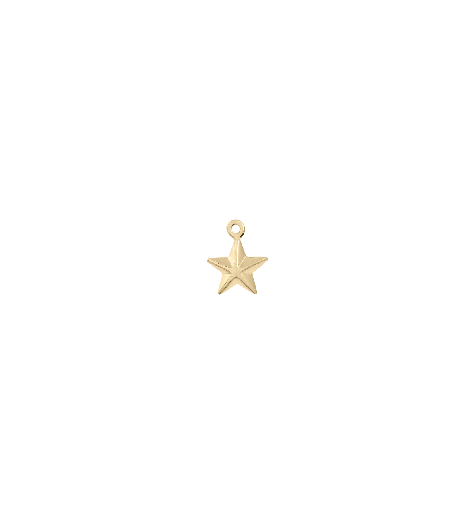 Tiny Star Charm 14K