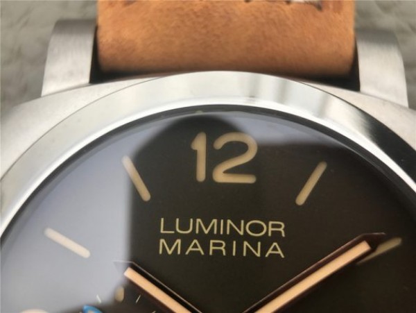 Replica Panerai PAM1351 Titanium ZF Brown Dial Brown Asso Strap P9010 - Top club